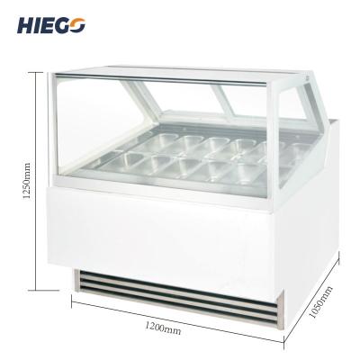 China R404 Ice Cream Cone Display Cabinet Baked Pastry Ice Cream Dipping Case Stand Alone for sale