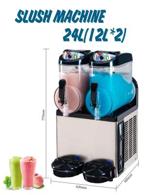 China 24l Commercial Frozen Daiquiri Machine 500w Margarita Slush Granita Machine for sale