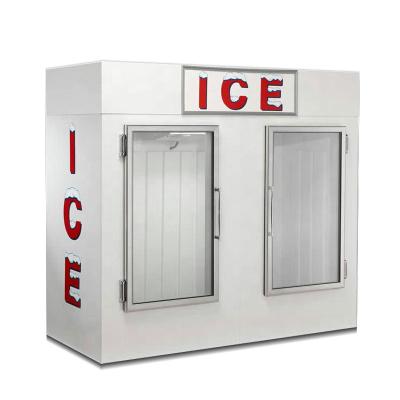 China Double Doors Ice Storage Freezer Merchandiser For Outdoor 1841L en venta