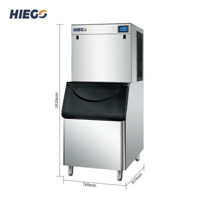 China Máquina de hielo automática de refrigeración por aire, fabricante comercial de bolas de hielo de acero inoxidable de 500Kg en venta