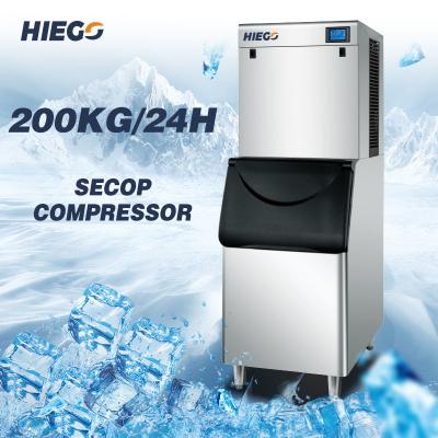 China 200kg Automatic Ice Machine Split Ice Cube Maker Machine R404a Air Cooled for sale