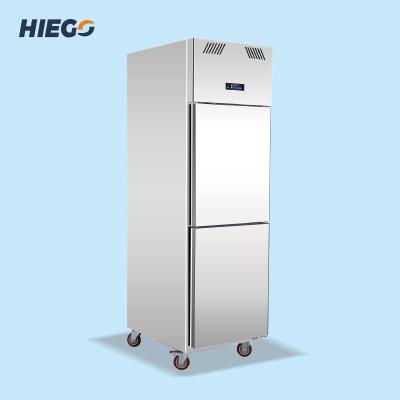 China 210W 500L Double Doors Upright Freezer  Commercial Refrigeration Equipment for sale