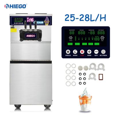 China 1800w Commercial Ice Cream Machine Frozen Cream Preparation Tool With Panasonic Compressor 50HZ à venda