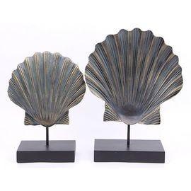 China wood sea shell on stand for sale