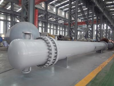 China Cambiador de calor químico fresco del condensador refrigerado por agua de la cáscara y del tubo en venta