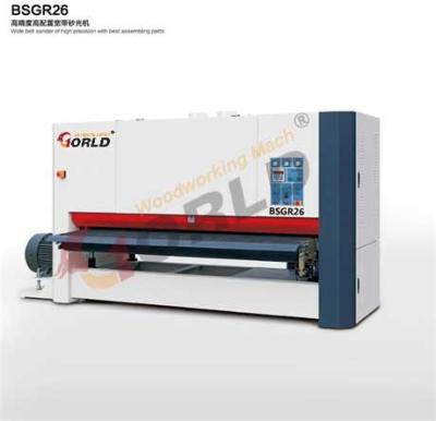 China BSGR26 2600 mm Working Width 8 ft Width Plywood MDF Board One Side One Head Wide Belt Calibration Sander for sale