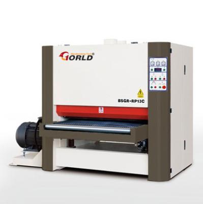 China BSGR-RP13C 1300 mm Width Plywood MDF Particle Board Two Heads Wide Belt Sander for sale