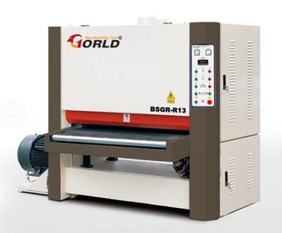 China 4*8 ft Plywood MDF Particle Board Two Heads Calibration and Sanding Wide Belt Sander BSGR-R13 for sale