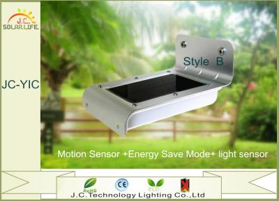 China Exterior 1W Solar Powered Led Security Motion Detector Outdoor Light 3m - 5m for sale