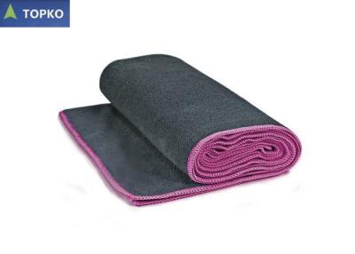 China Machine Washable Super Grip Hot  Microfiber Yoga Towel with Embrodiery Logo for sale