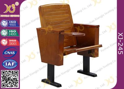 China Slim Metal Leg Conference Hall Chairs with Strengthen Standing Foot Wood Seat​ for sale