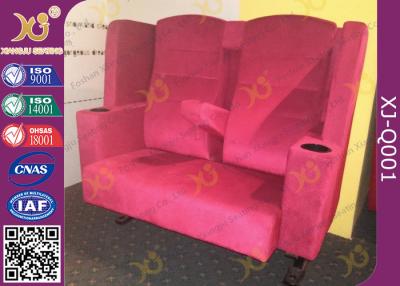 China Kino-Sitzplätze Promi Gewebe der hohen Qualität, Liebhaber-Kino-Stuhl mit Doppelsitzen zu verkaufen