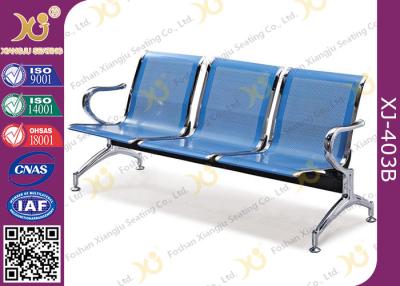 China Hospital Iron Structure Full Welding 3 Seater Waiting Chair With Cushion for sale