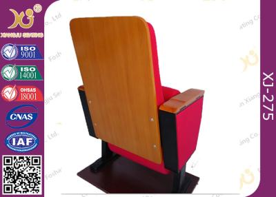 China Fabric Cover Sound Absorbing Conference Room Chairs hall chairs with Writing Pad for sale