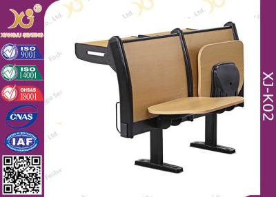 China Plywood Seat Back Folded Tablet School Student Desk Chair with Fire - Proof Plate for sale