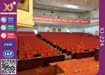 China Soft Closing Fold Up Auditorium Theater Seating Abrasion Resistant Fabric for sale