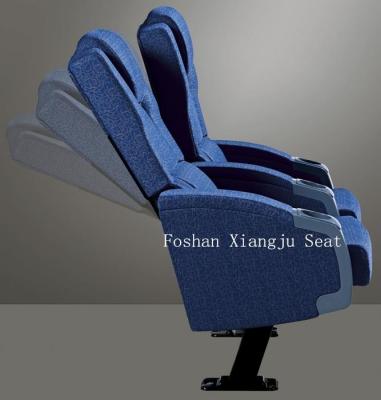 China 600mm Dimension Steel Leg Cinema Chair Molded Foam Movie Theatre Chair For VIP Room for sale