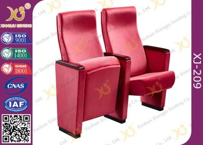China Red Acrylic Fabric Public Space Church Install Conference Room Chairs With Long Warranty for sale