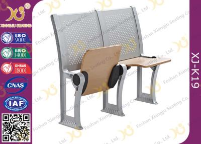 China Plywood School / College Classroom Furniture Connected Table And Chair for sale