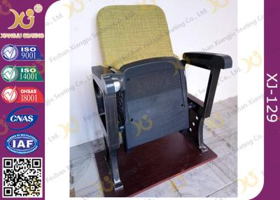 China Fixed Leg Foldable Movie Theater Seats With Writing Table , Plastic Church Chairs for sale