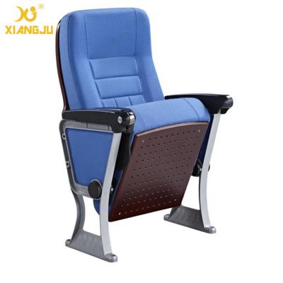 China American Styles ABS Armrest Strong Aluminum Base Auditorium Chair With Writing Pad for sale