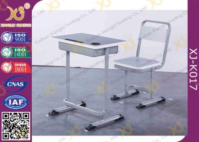 China Plywood Steel Tube Single Learning Desk And Chair For Student 5 Years Warranty for sale