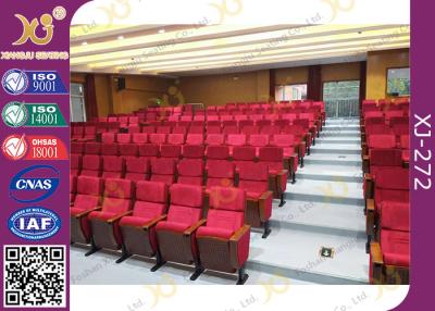 China Cover Shaped University Lecture Room, Church Hall Chairs With Customized Sewing Logo for sale
