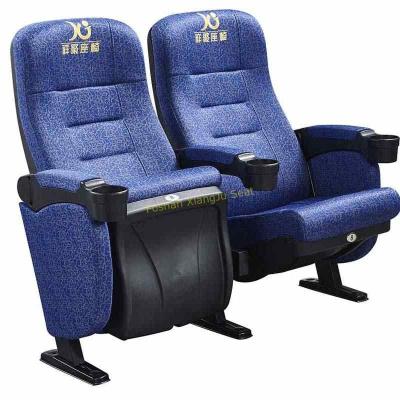 China Blue Frabic ABS Theatre Seating Chairs Home Furniture Plastic Shell Anti - Fading for sale