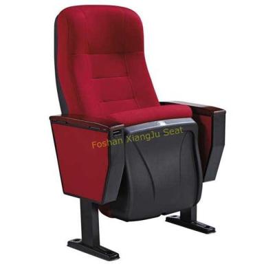 China High Back PU Foam Metal Stadium Chairs With Plywood Back / Auditorium Theater Seating for sale