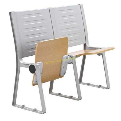 China Armless Waiting Room College Classroom Furniture / Floor Mounted Fold Up Chairs for sale