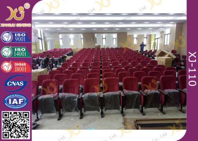 China Newly University Project Long Usage Theatre Seating Chairs With Row / Seat Number for sale