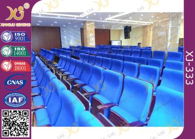 China Metal Folding PU Molded Sponge Theater Seats With Back Table / Movie Theater Chairs for sale