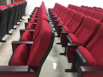 China PP Back And Seat Auditorium Church Lecture Hall Chairs With Folded Writing Tablet for sale