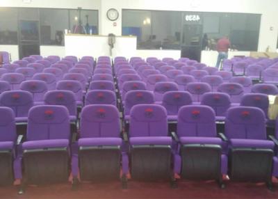 China Blue Folding Lecture Theater Hall Seats Small Back  Auditorium Church Chairs For Sale for sale