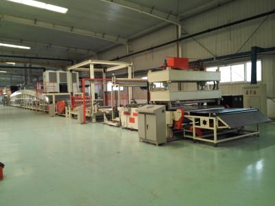 China Bitumen Carpet Backing Machine Hot - Air Circulation Oven And Auto Constant Temp for sale