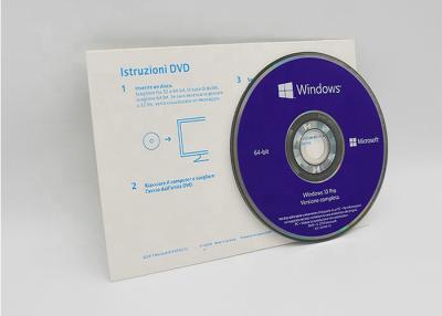 中国 本物のマイクロソフト・ウインドウズ10専門DVDのパッケージ ソフトウェア勝利10プロOEM 販売のため