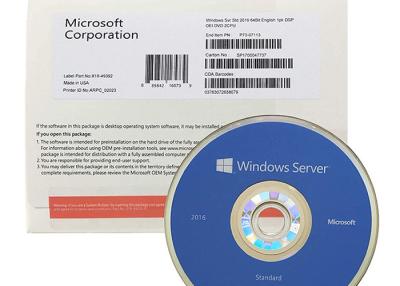 China Microsoft Windows Server 2016 Key License DVD 100% Original for sale