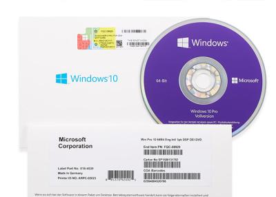 China Original Windows 10 Pro License Key DVD Package 32 bit 64 bit for sale