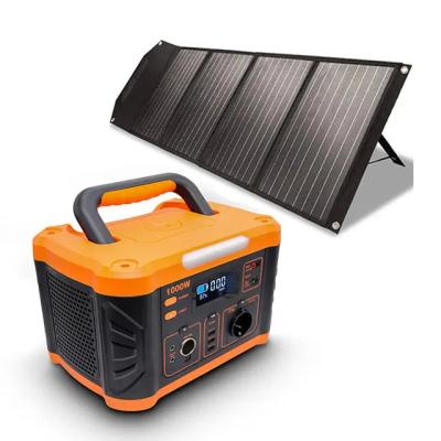 China 1000w Portable Generator Power Station 12KG With Solar Panel for sale