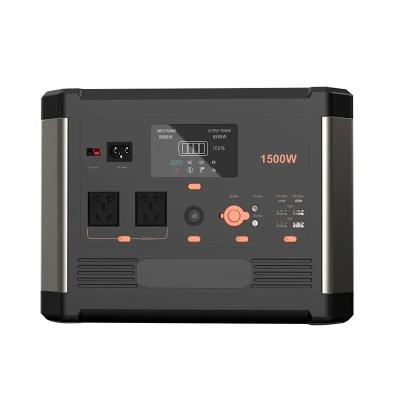China Emergency Camping Portable Power Station 1500w 1536wh Lifepo4 Power Station for sale