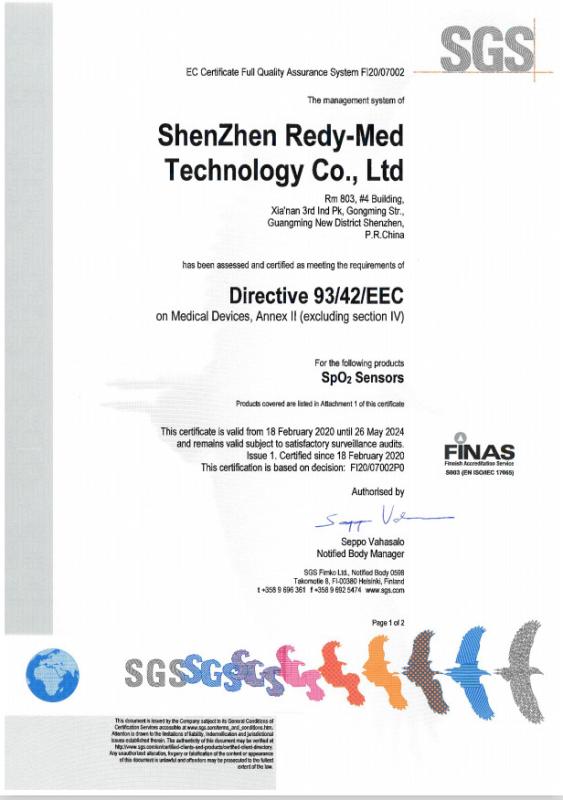 EC - Shenzhen Redy-Med Technology Co., Ltd.
