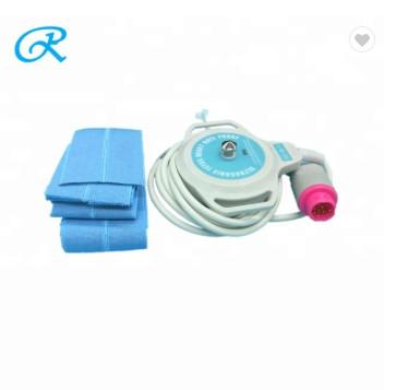 China M1356A Ultrasound Fetal Monitor Transducer Probe Pink 12 Pin Connector for sale