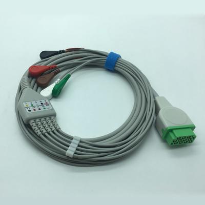 China GE Marqutte ECG Cables And Leadwires / Clip High Performance TPU Material for sale