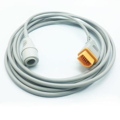 China No Sterile Blood Pressure Cable Nihon Kohden 14 Pin To Edward IBP Adaptor for sale
