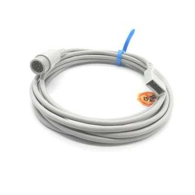 China Class II 3.5m 12 PIN IBP Cable Gray Color No Sterile Comen UT Compatible for sale