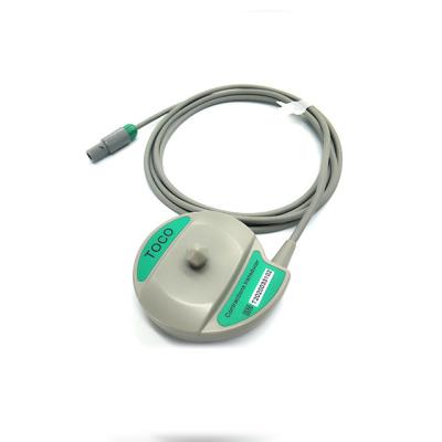 China Toco round gray 6 Pin Fetal Monitor Transducer TPU Material for sale