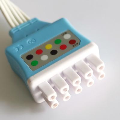 China Cable paciente para la máquina de Ecg, cable compatible del PVC del electrodo de Ecg de la atención sanitaria de GE en venta