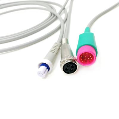 中国 Edanのための測定の中心の心臓出力ケーブル12 Pin COケーブルを指示しなさい 販売のため