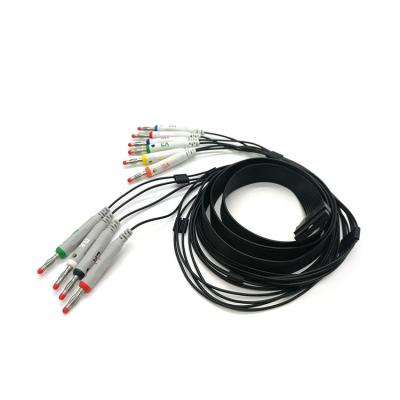 China AHA Schiller ECG Holter Cable IEC 10 Leads ECG Banana Cable for sale