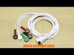 AHA Schiller ECG Holter Cable IEC 10 Leads ECG Banana Cable